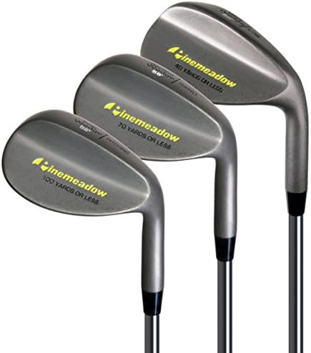 Pinemeadow Golf Men’s 3 Wedge Set 52/56/60, Right Hand, Steel, Regular